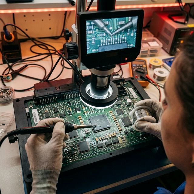 ECU kart tamiri üstten görünüm